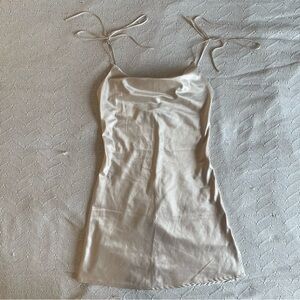 Brandy Melville Cream Slip Dress